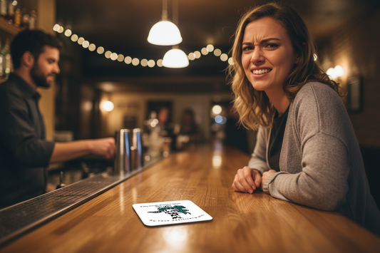 Giraffe Bandana Hardboard Coaster - If my face doesn't say it...