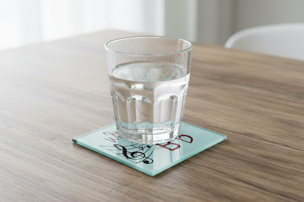 Without Music Life Would... Glass Coaster (Set of 4)