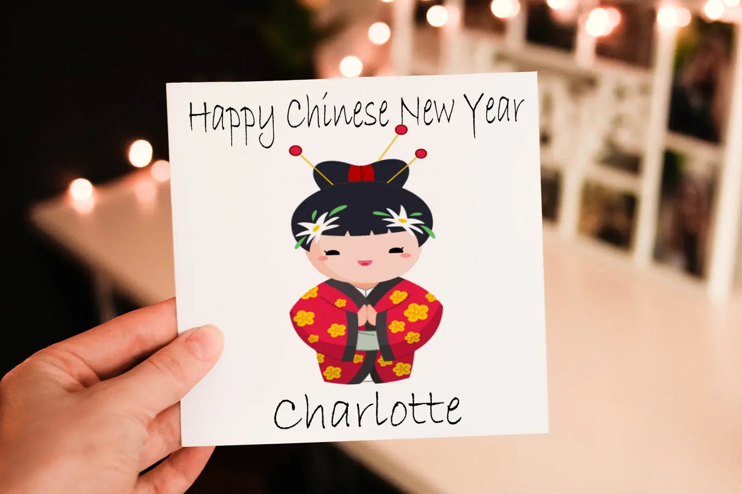 Personalised Chinese New Year Card, Lunar Gift