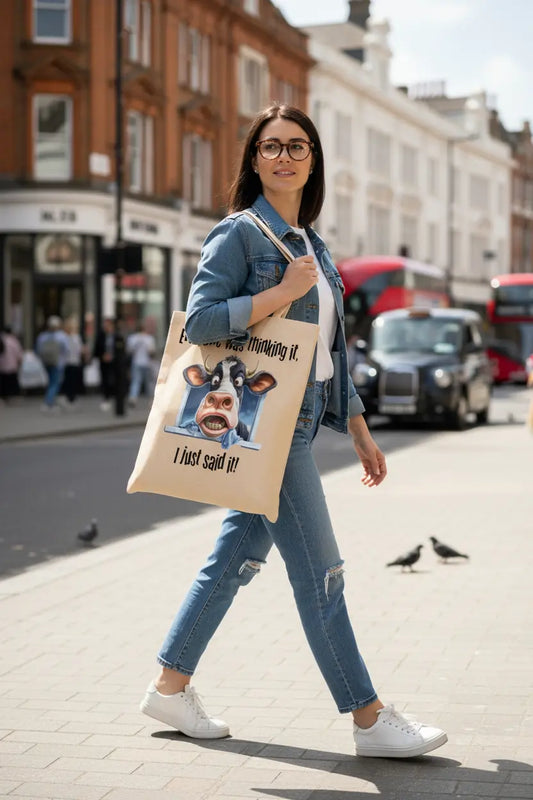 Everyone Was Thinking It..Cow Tote Bag, Cow Bag, Personalised Tote Bag