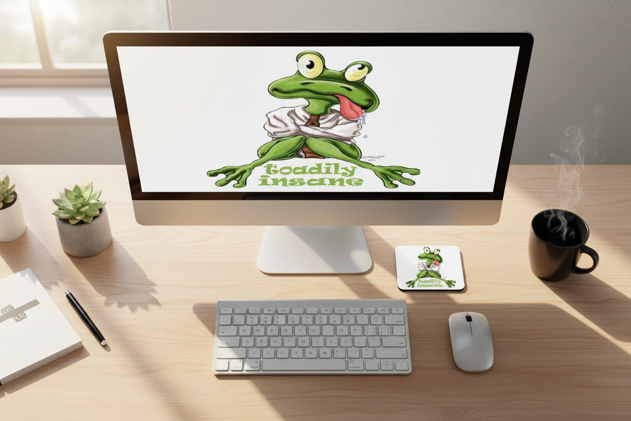 Toadily Insane Hardboard Coaster