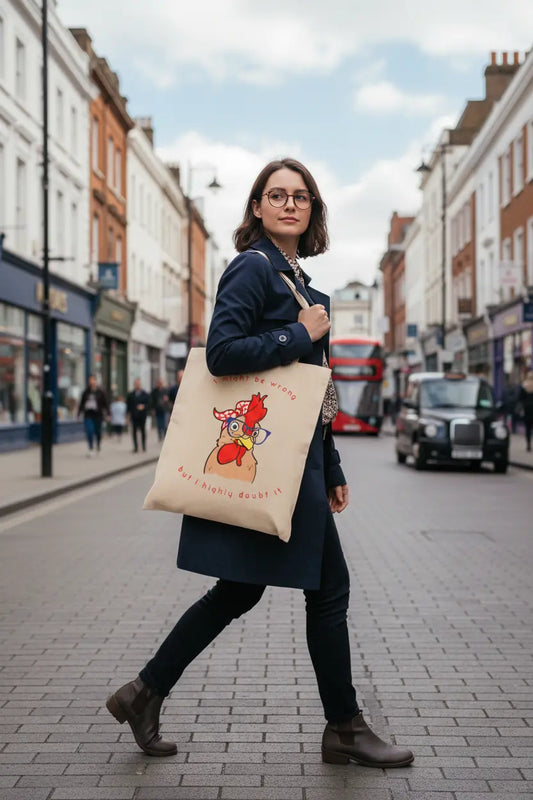 Chicken Tote Bag, Chicken Bag, Personalised Tote Bag