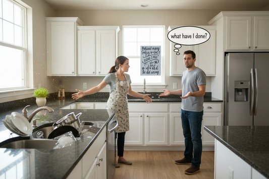 Behind Every Angry Woman.... Glossy Aluminium Print