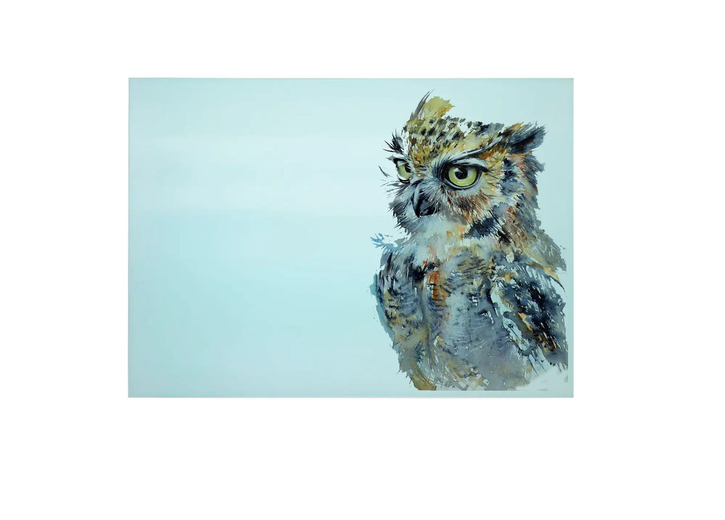 Owl Glass Chopping Board, Owl Worktop Saver