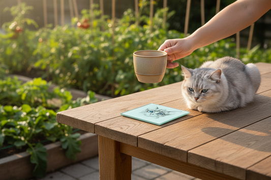Cat Glass Coaster (Set of 4)
