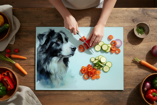 Collie Glass Chopping Board, Collie Worktop Saver
