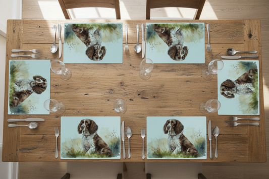 Spaniel Glass Placemat