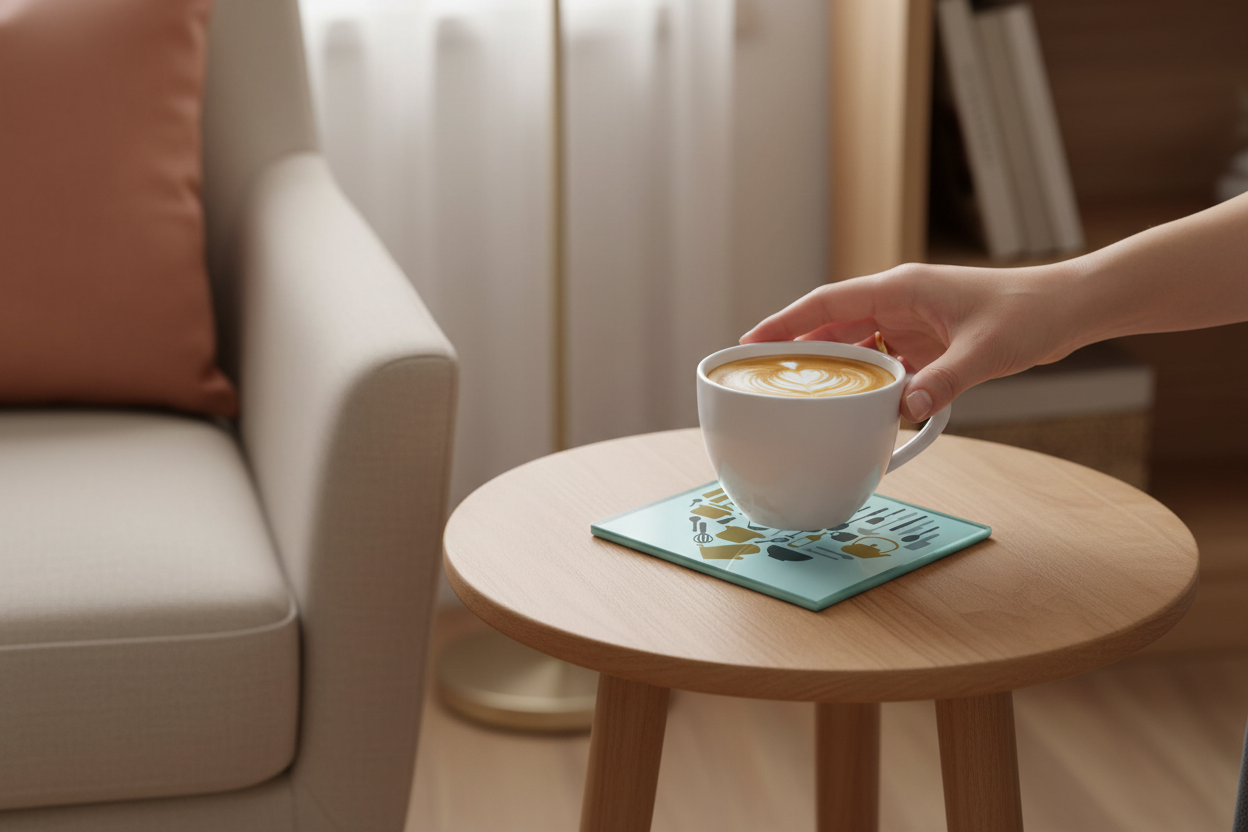 Utensil Heart Coaster (Set of 4)