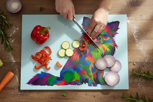 Chihuahua Glass Chopping Board, Chihuahua Glass Chopping Board