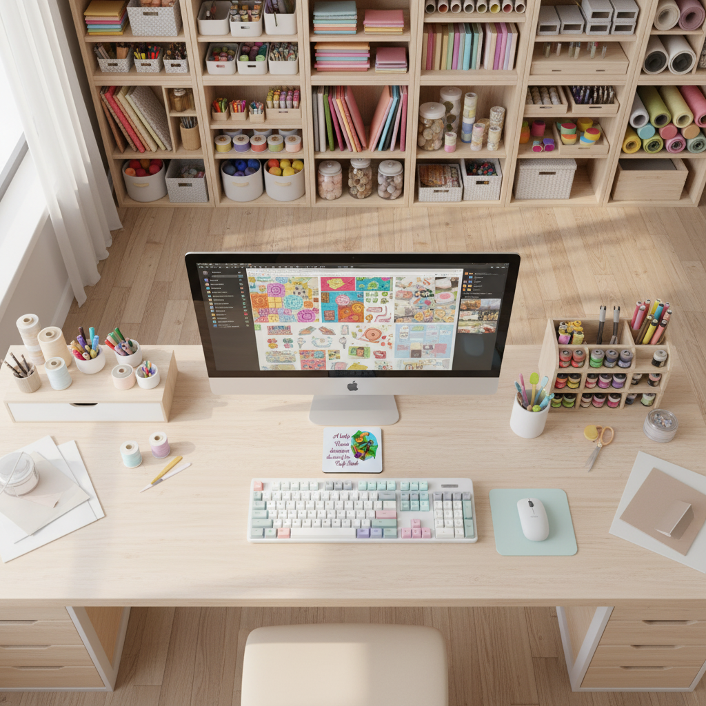 A Lady Never Discusses.. Craft Stash Coaster