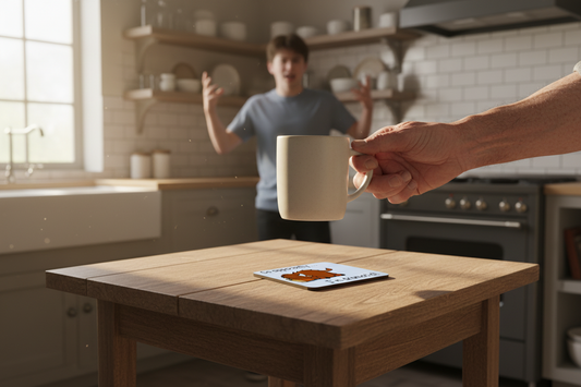 Highland Cow.. Apprently I'm Dramatic ... Hardboard Coaster