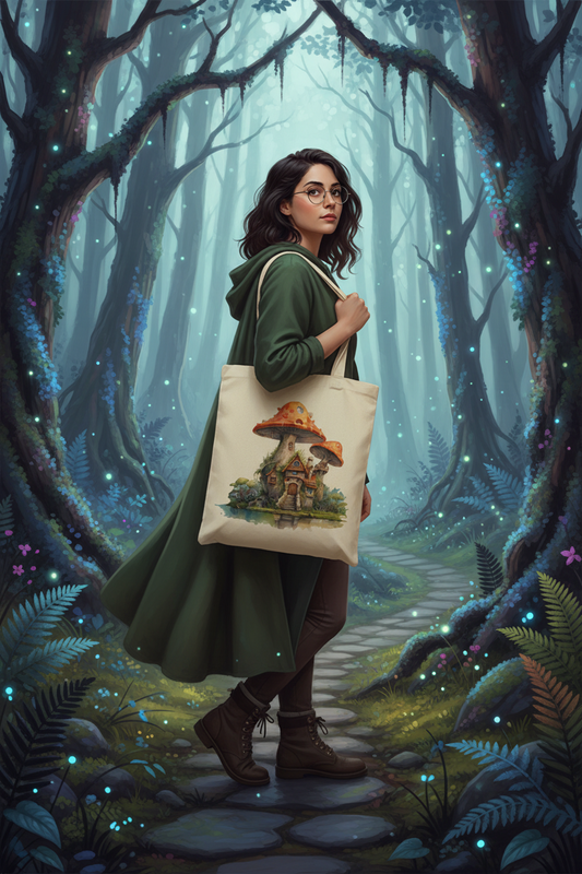 Fantasy Mushroom Tote Bag