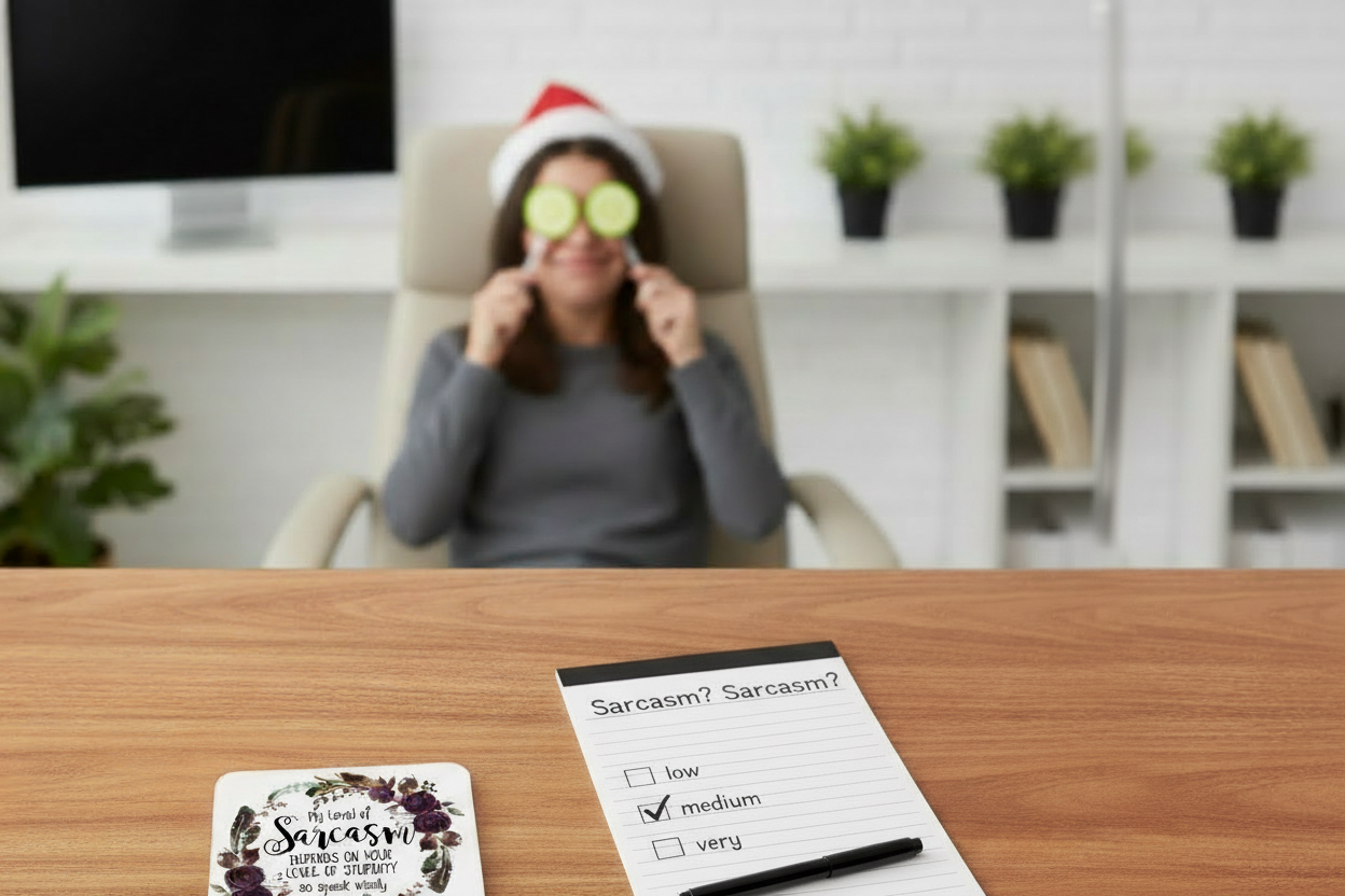 Sarcasm Hardboard Coaster - My Level Of Sarcasm ....