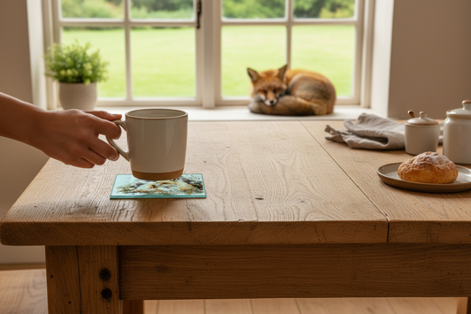 Fox Glass Coaster (Set of 4)