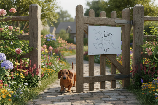 Live Like Someone Left The Gate Open..... Glossy Aluminium Print