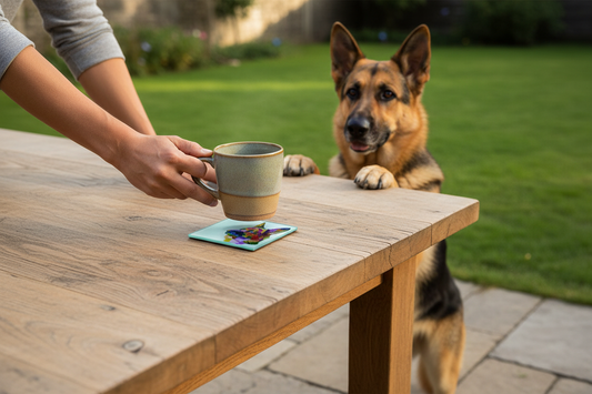 German Shepherd Glass Coaster (Set of 4)