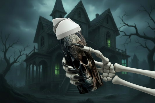 Gothic Skull - 720ml One Touch Thermal Drinks Bottle