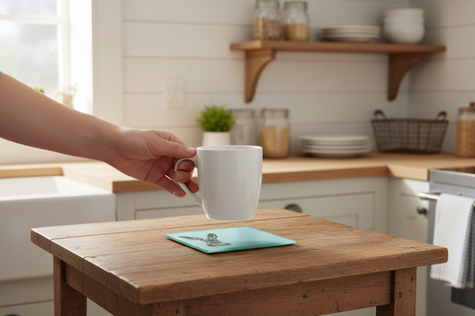 Hare Glass Coaster (Set of 4)