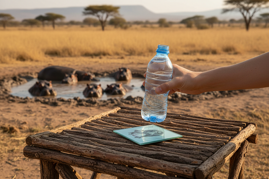Hippo Glass Coaster (Set of 4)