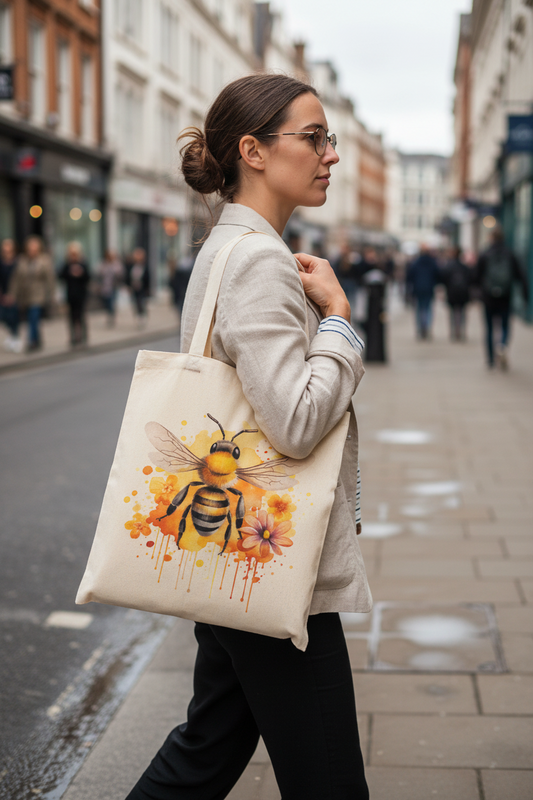 Honey Bee Tote Bag, Bee Bag, Personalised Tote Bag