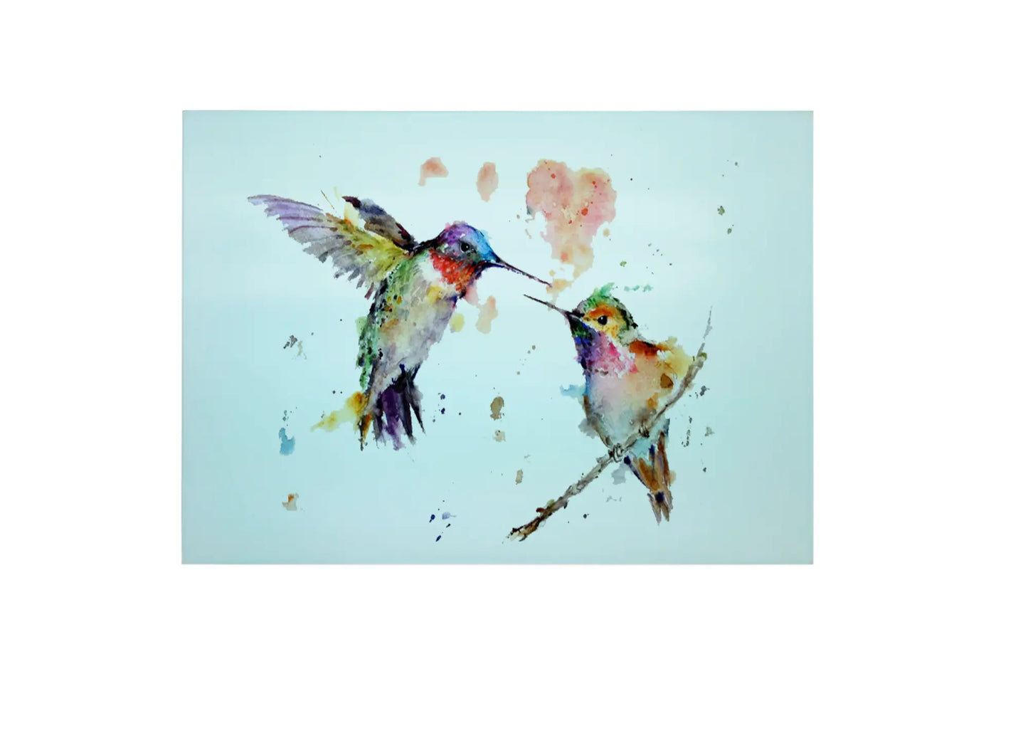 Hummingbird Glass Chopping Board, Hummingbird Worktop Protector