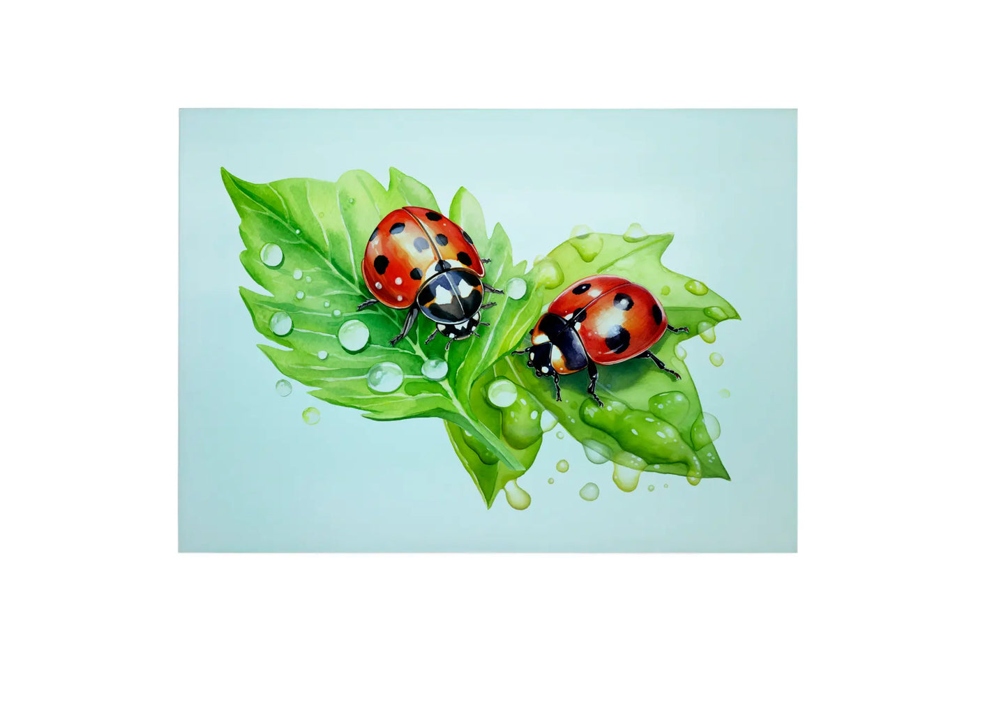 Ladybug (Ladybird) Glass Chopping Board, Ladybug Worktop Saver