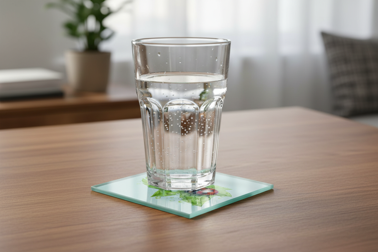 LadyBug (LadyBird) Glass Coaster (Set of 4)