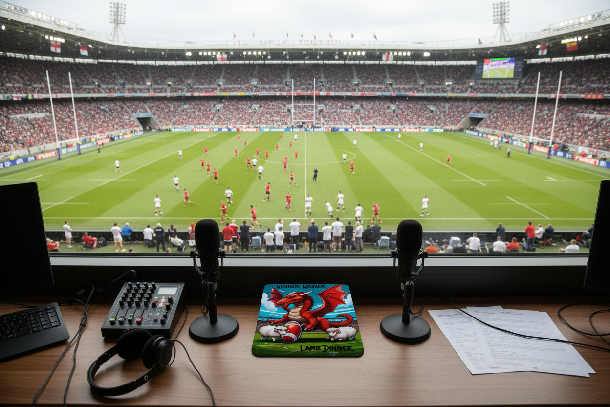 Winner Winner Lamb Dinner... Dragon and Sheep hardboard coaster