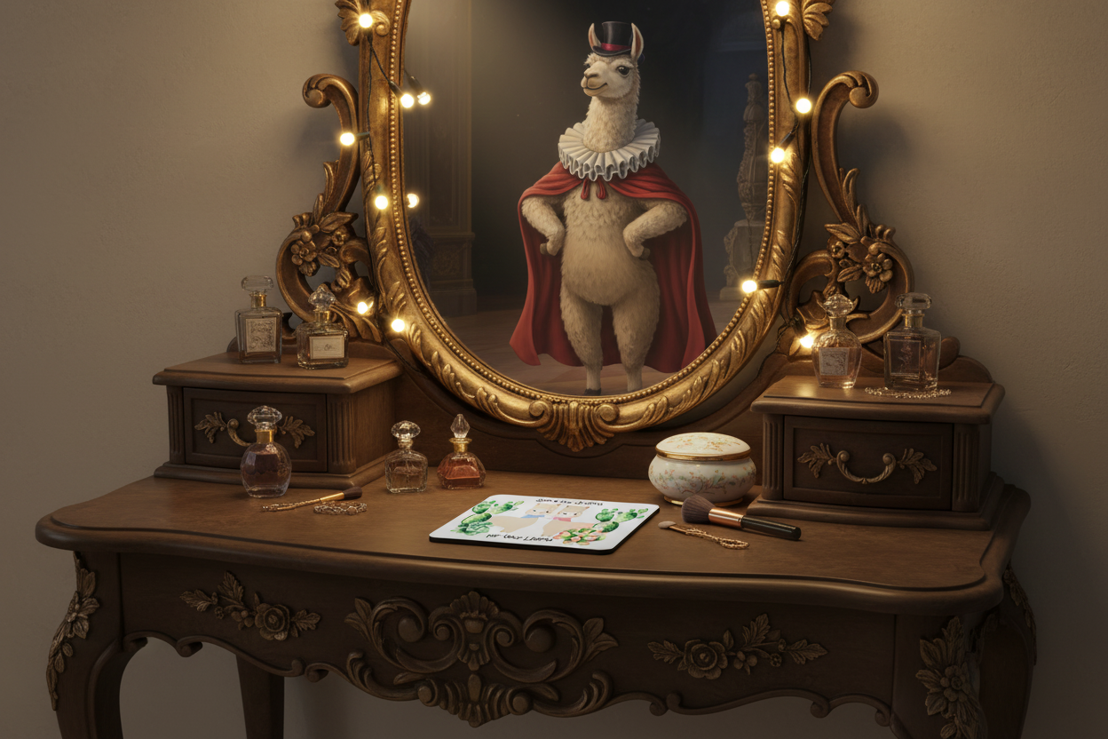 Save The Drama For Your Llama Hardboard Coaster