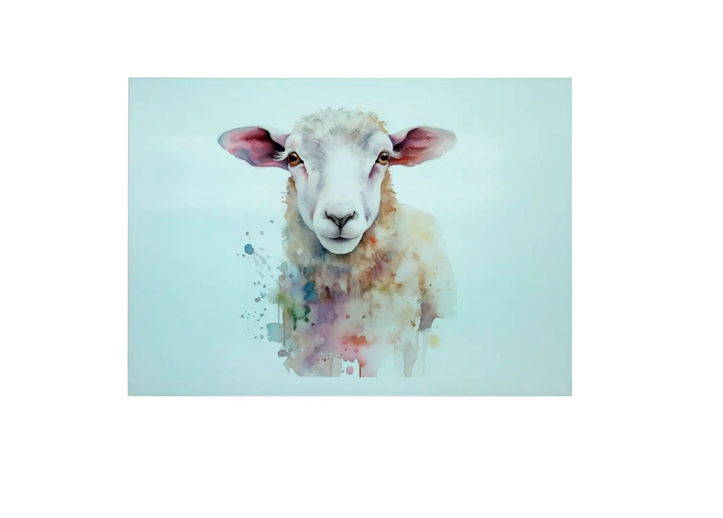 Sheep Glass Chopping Board - Sheep Worktop Protector