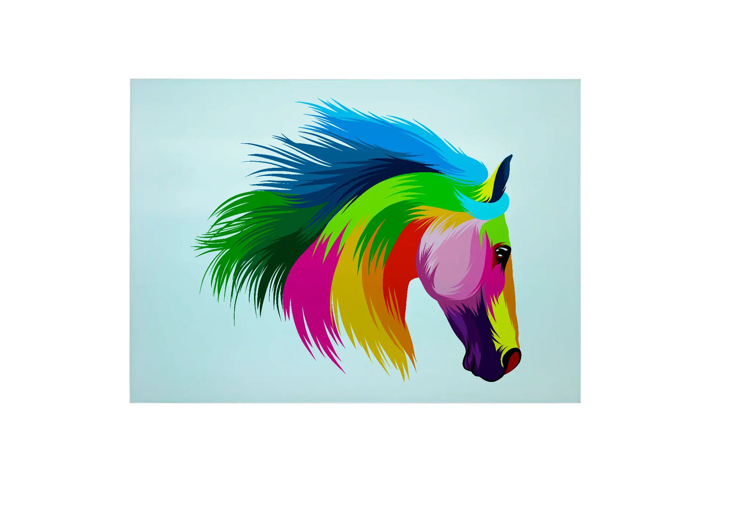 Horse Glass Chopping Board, Horse Worktop Saver