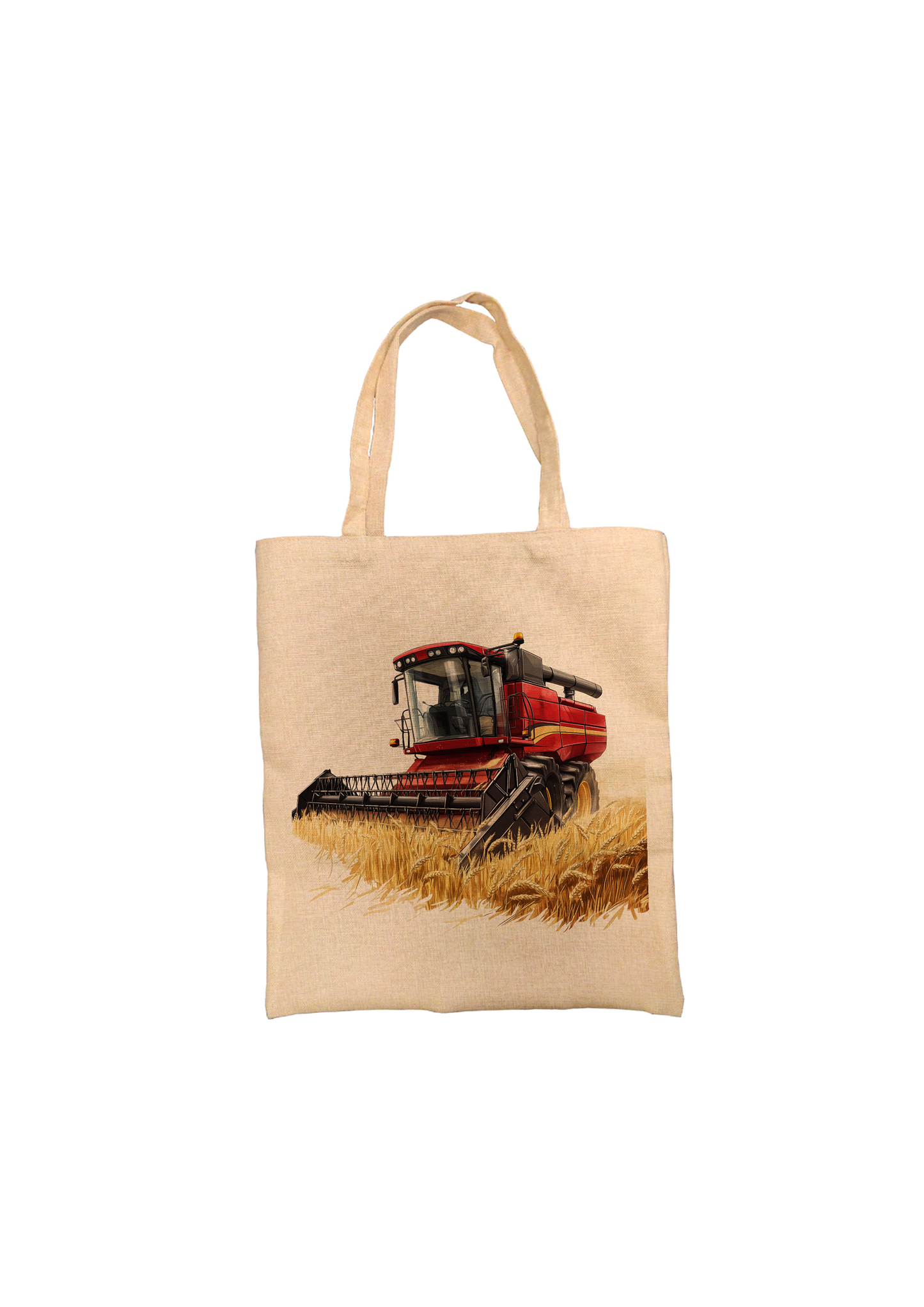 Combine Harvester (Red) - Tote Bag