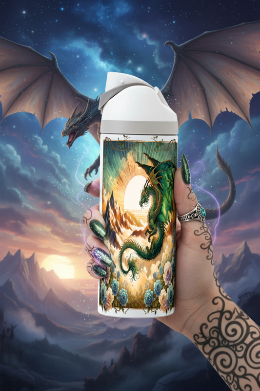 Mythical Dragon - 720ml Thermal Drinks Bottle - One Touch