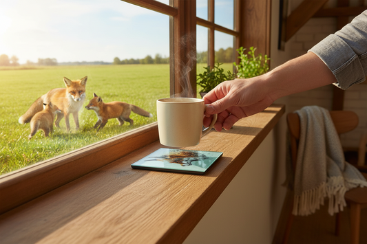 Fox Glass Coaster (Set of 4)