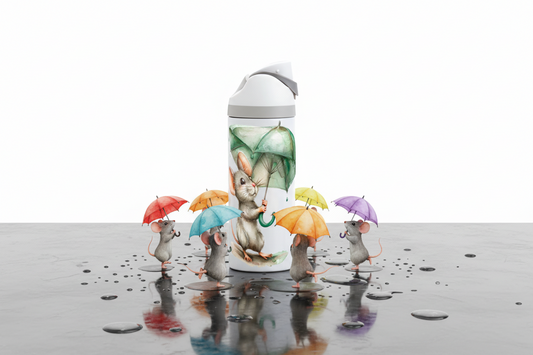 Cute Mouse- 720ml Thermal Drinks Bottle - One Touch