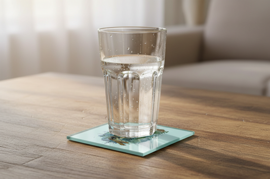 Owl Glass Coaster (Set of 4)