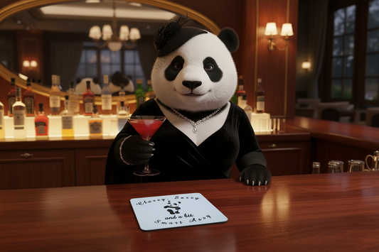Panda Hardboard Coaster - Classy, Sassy and A Bit Smart Assy
