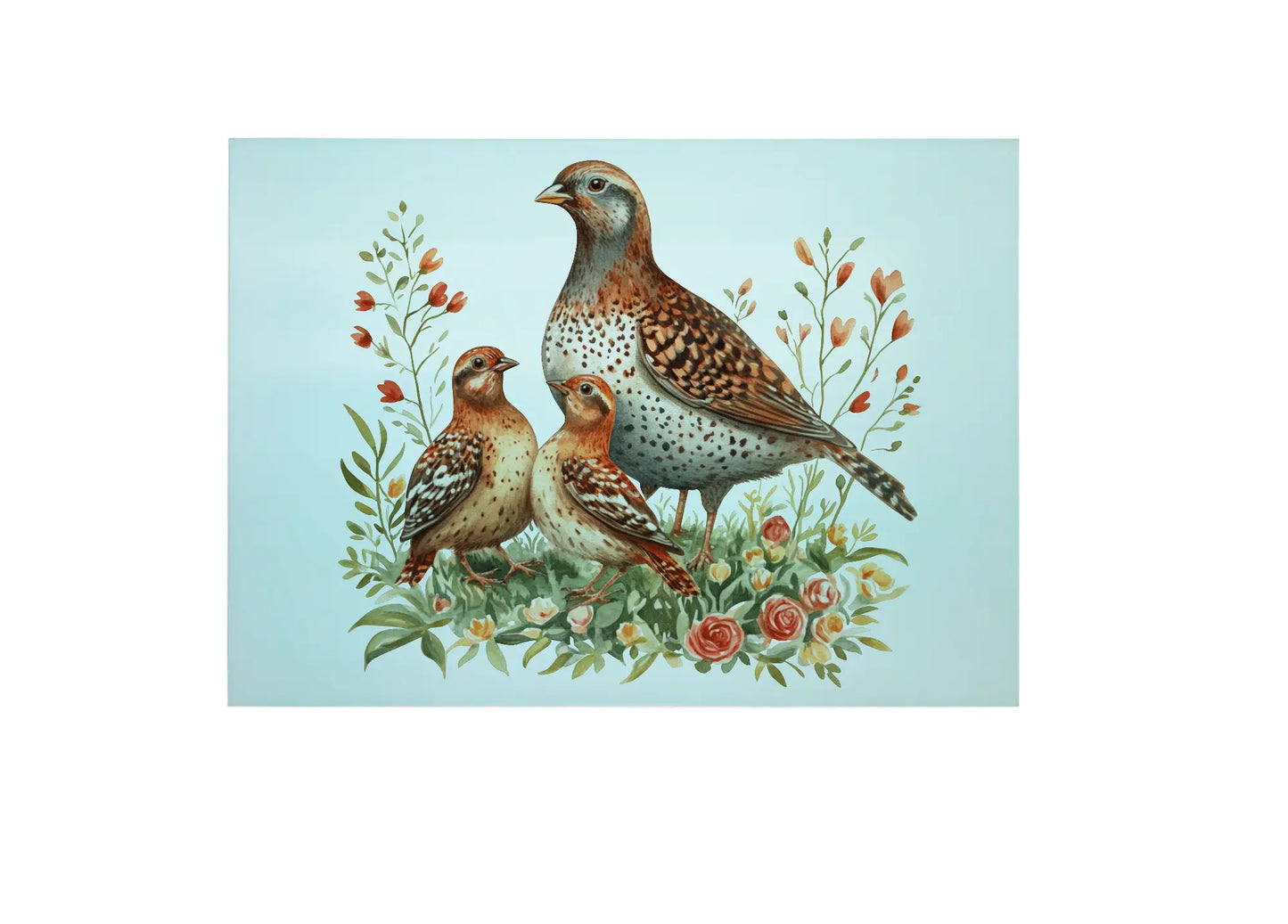 Partridge Glass Chopping Board, Partridge Worktop Saver