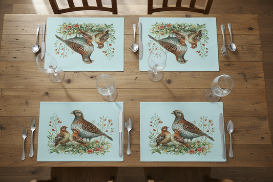 Partridge Glass Placemat