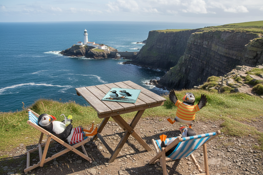 Puffins Glass Coaster (Set of 4)