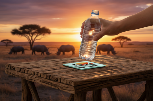 Rhino Glass Coaster (Set of 4)