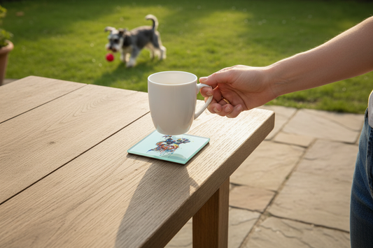 Schnauzer Glass Coaster (Set of 4)