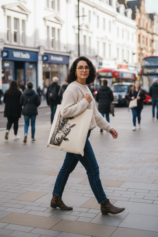 Peeking Sheep Tote Bag