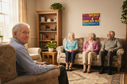 It's Weird Being The Same Age..... Glossy Aluminium Print