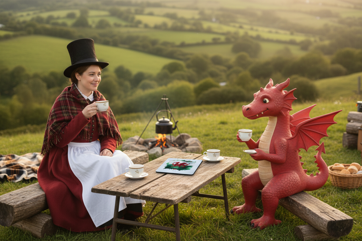 Welsh Dragon Flag coaster