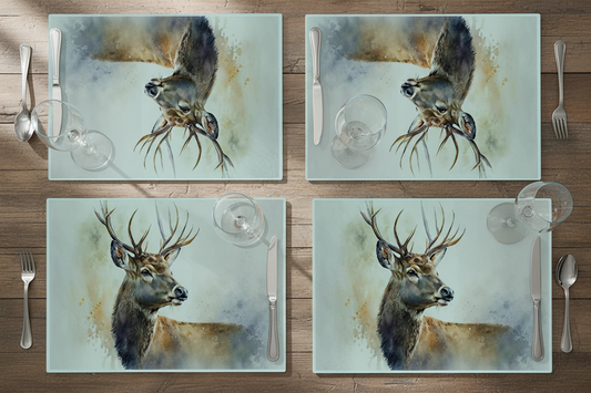 Woodland Stag Glass Placemat