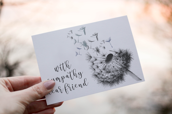 greetings cards in times of sympathy and upset