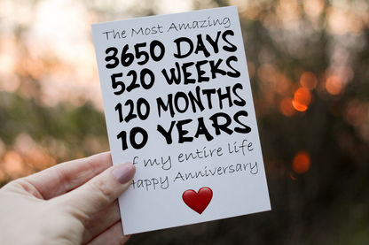 Anniversary Card, Card for xx Wedding Anniversary