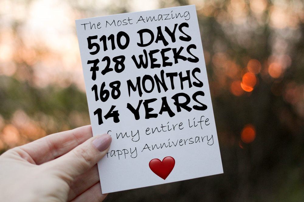 Anniversary Card, Card for xx Wedding Anniversary