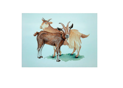 Goat Glass Chopping Board, Goat Worktop Saver
